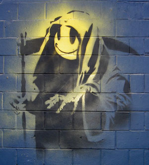 Banksy Smiley Reaper